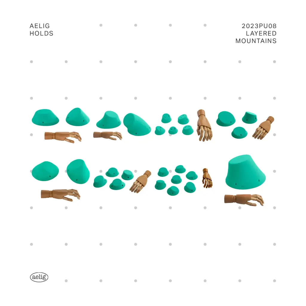 Layered Mountains Series (RAL5017 Traffic Blue (US))